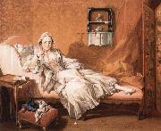 Portrait of the artist's wife Marie-Jeanne Buseau Francois Boucher